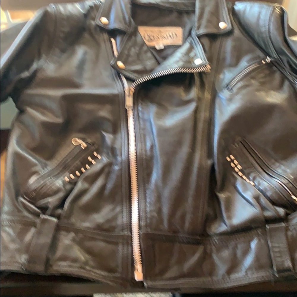 Vintage leather biker jacket - Picture 6 of 8